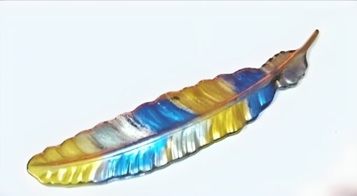 Mettalic Feather Bookmark 2
