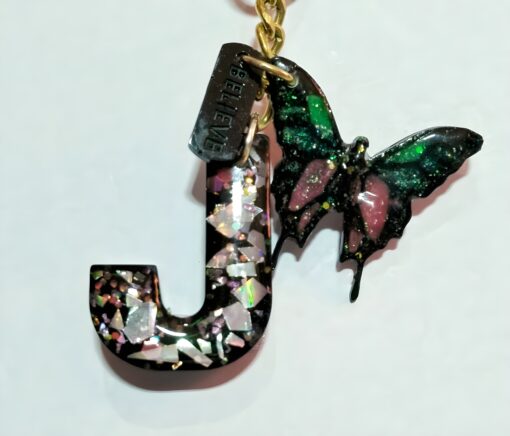 Alphabet J Keychain 3