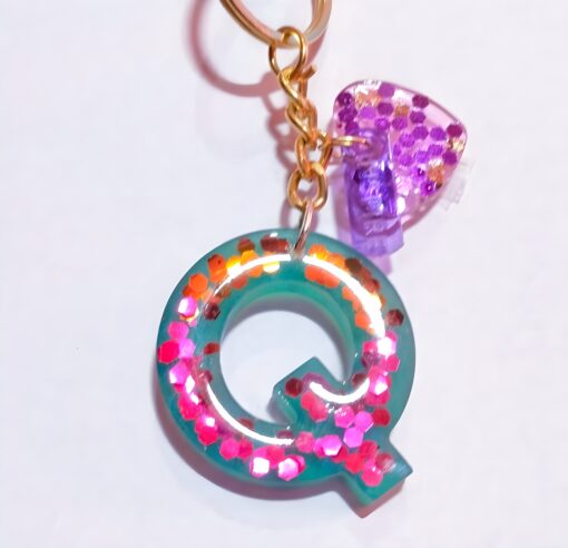 Alphabet Q Keychain 2