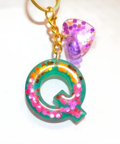 Alphabet Q Keychain 3