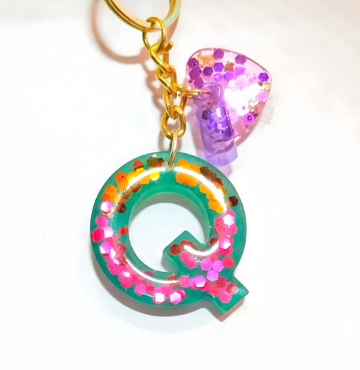 Alphabet Q Keychain 3