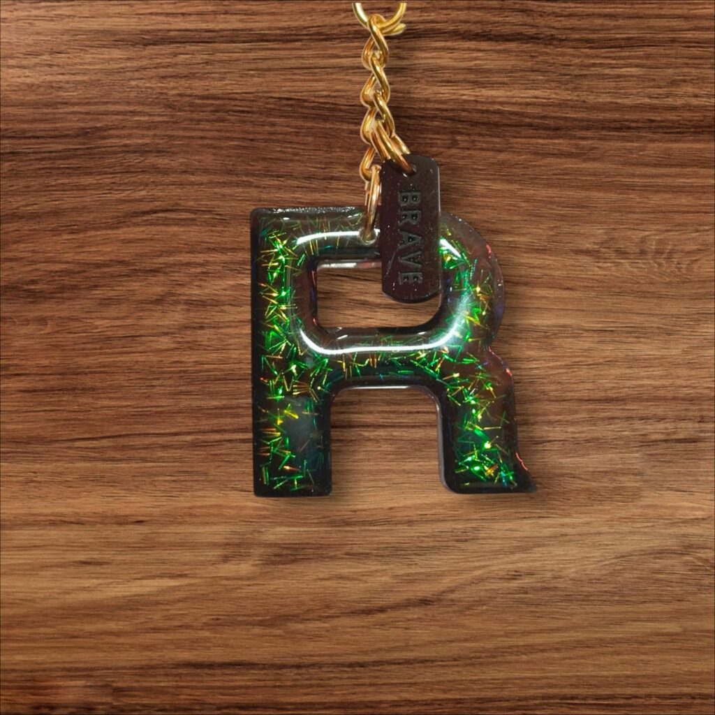 Alphabet R Keychain 3