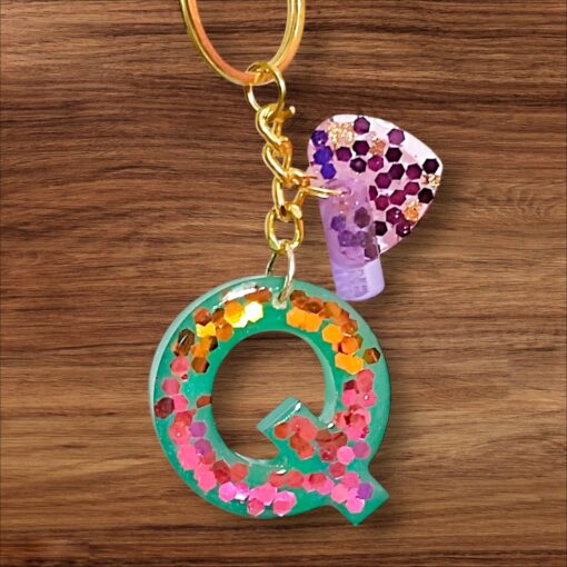 Alphabet Q Keychain 4