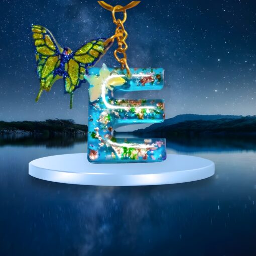 Alphabet E Keychain