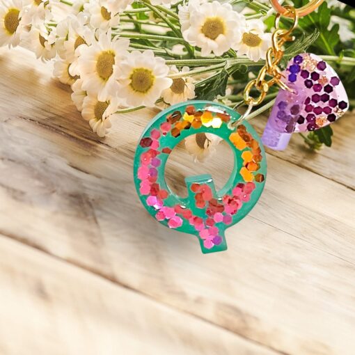 Alphabet Q Keychain