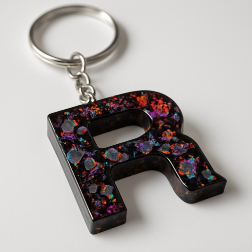 handmade Artisan Resin lwtter R